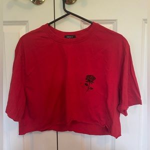 Forever 21 Cropped Graphic Tee